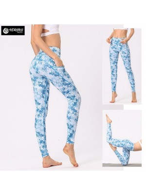 Pantaloni Lacci Leggings Yoga Donna Sport FITS026B